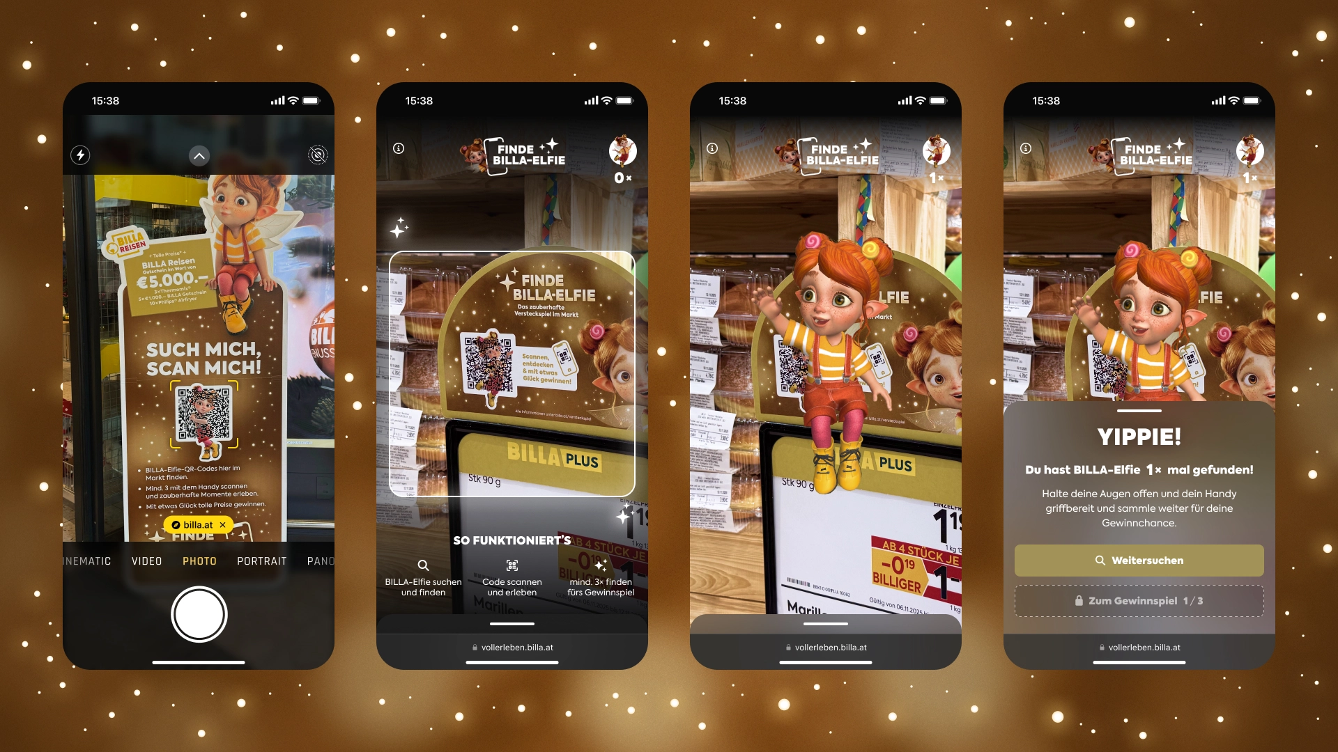 BILLA - Augmented Reality Versteckspiel mit BILLA‑Elfie