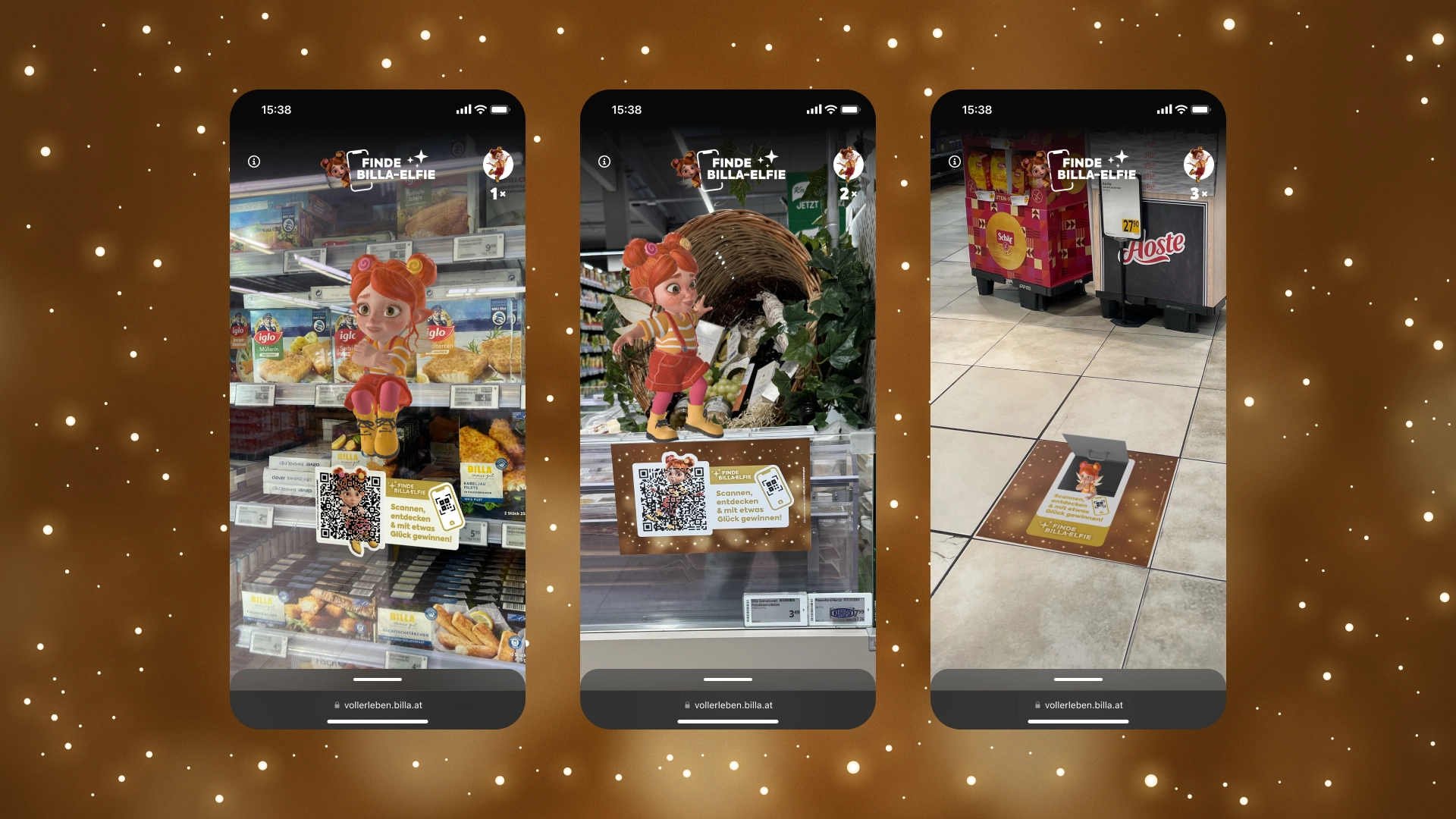 BILLA - Augmented Reality Versteckspiel mit BILLA‑Elfie