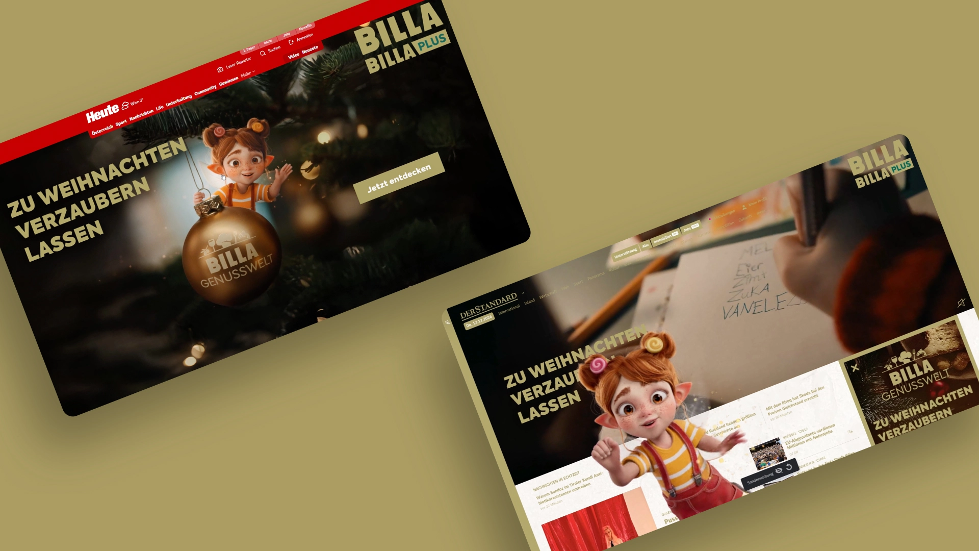 BILLA - Weihnachtszauber mit Elfie