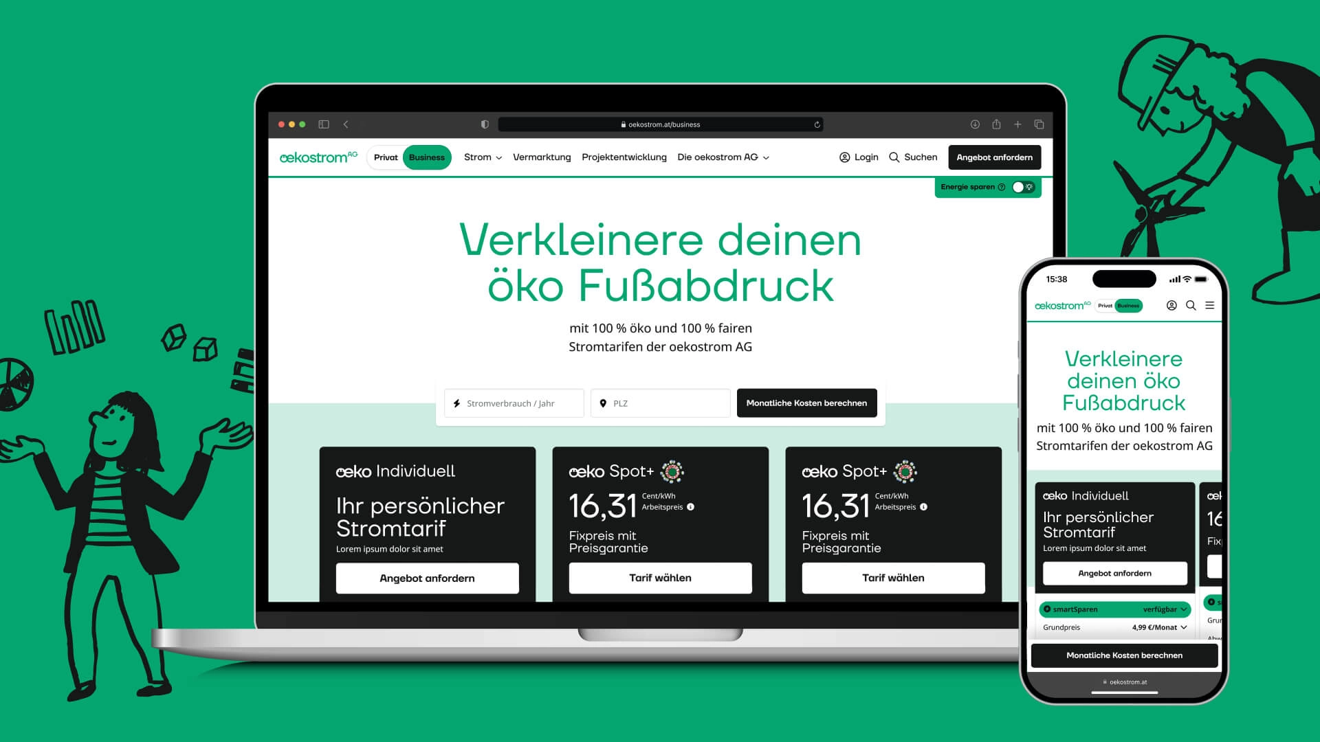 oekostrom AG - Ein B2B-Auftritt, der Orientierung schafft