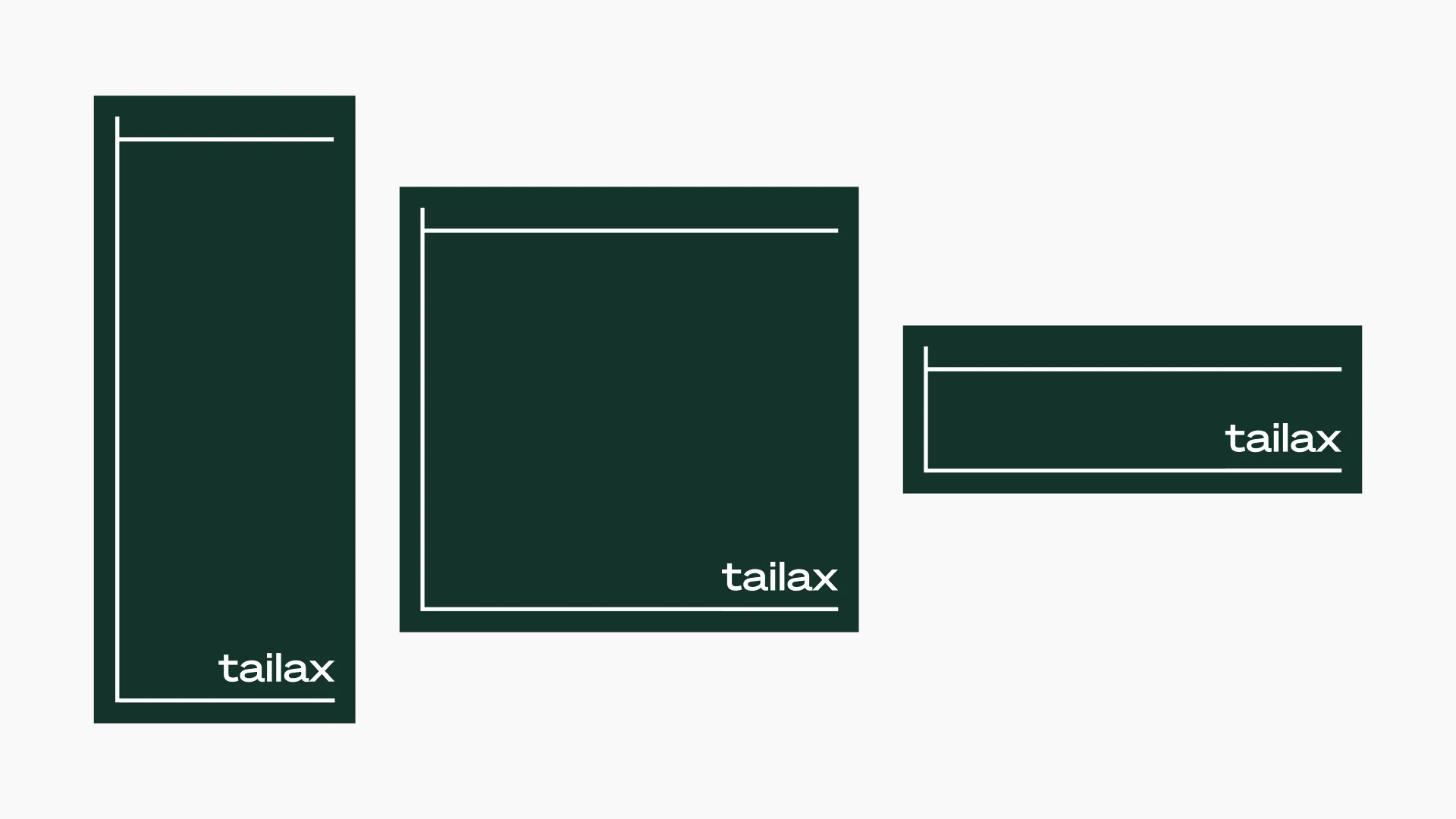 tailax Gestaltungselement in verschiedenen Formaten