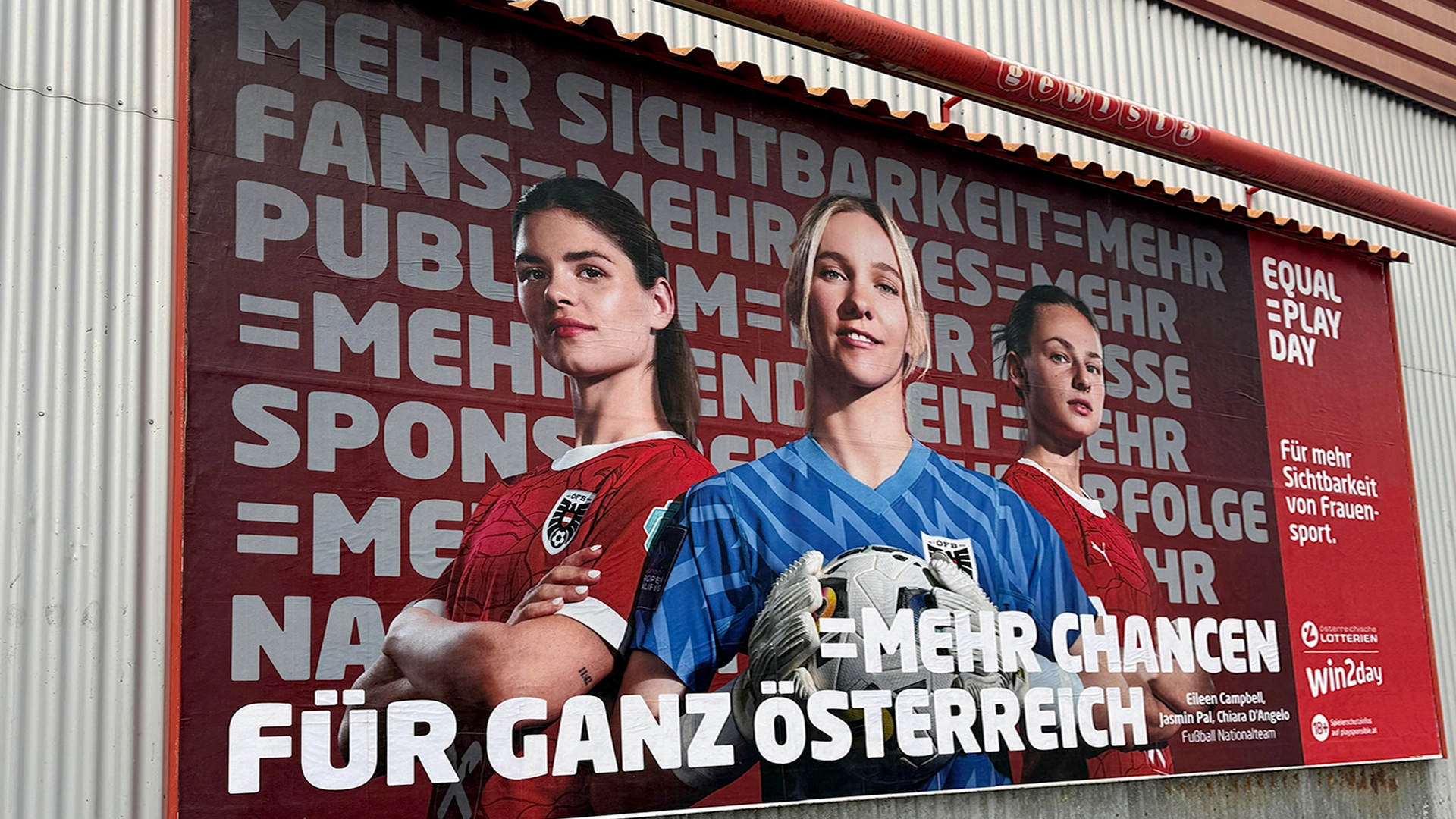 win2day - Mehr Sichtbarkeit zum Equal Play Day