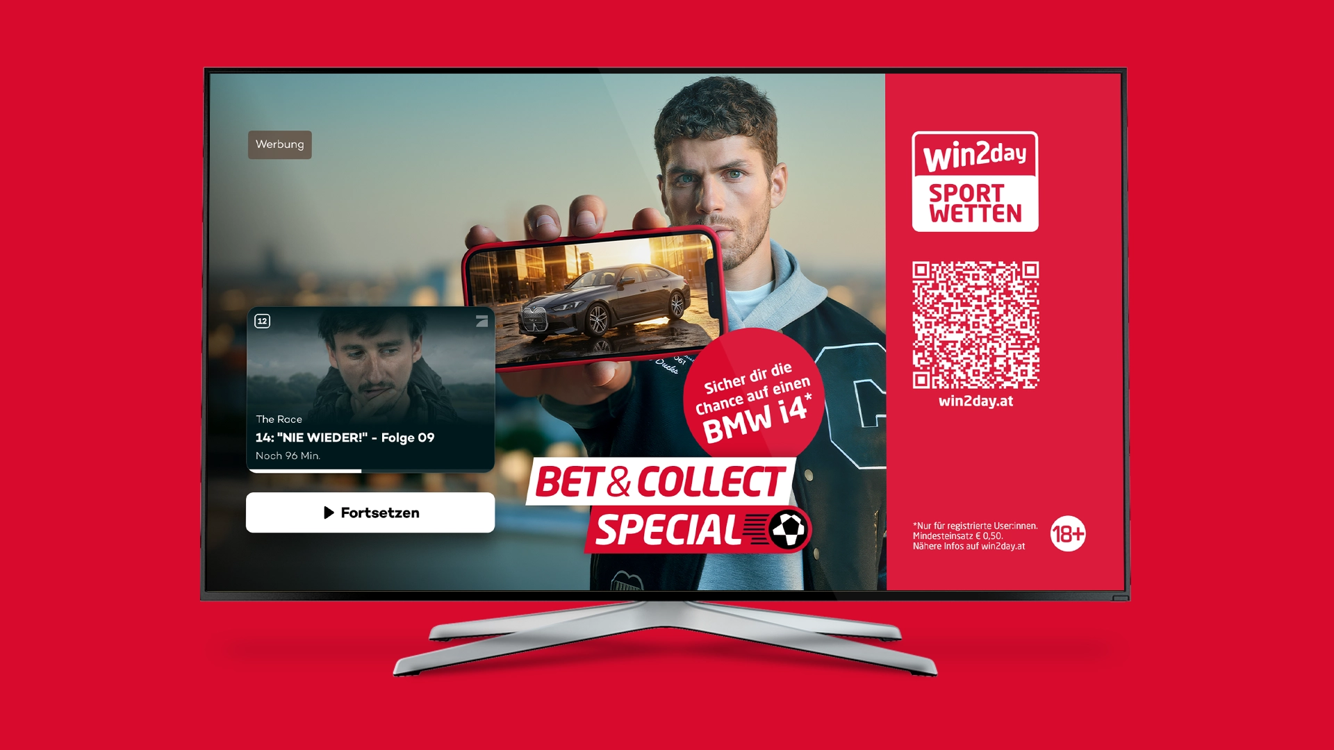 TV Ad Bet & Collect Special Sportwetten win2day
